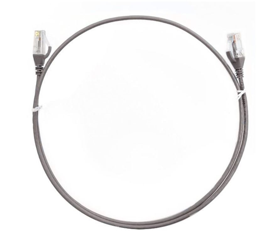 8ware CAT6 Ultra Thin Slim Cable 5m / 500cm - Grey Color Premium RJ45 Ethernet N image 0
