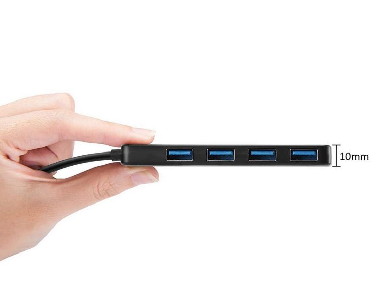 Simplecom CH340 Compact USB-C to 4 Port USB-A Hub USB 3.2 Gen1 image 2