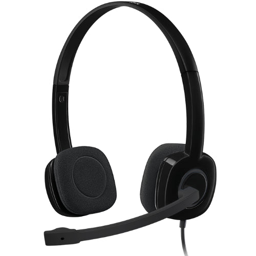 Logitech H151 Stereo Headset Light Weight Adjustable Headphones with Microphone image 0