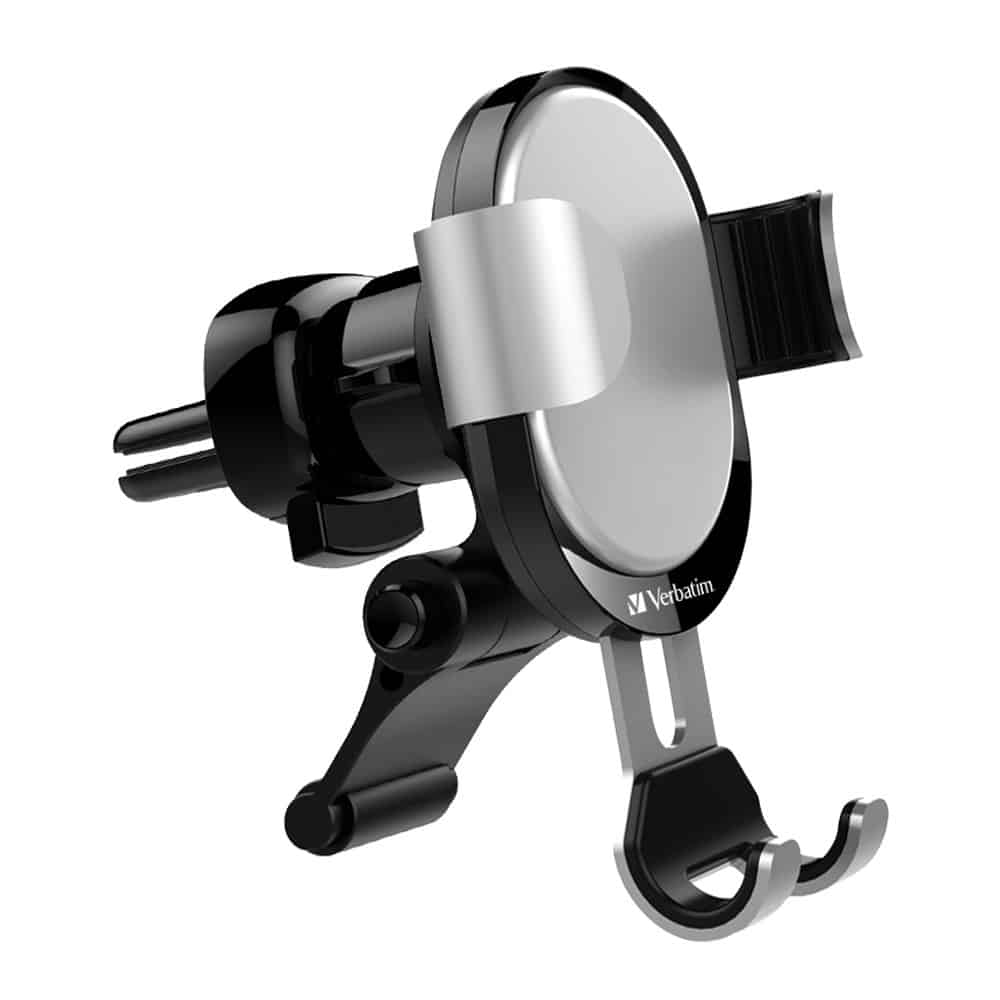 Verbatim Verbatim Car Air Vent Phone Holder Gravity with Grip - Silver image 0