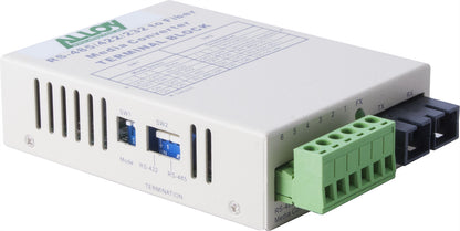 Alloy SCR460SC-4 RS-232/422/485 Serial Terminal to Single Mode Fibre Converter. image 0