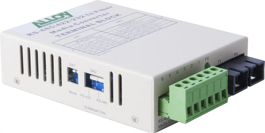 Alloy SCR460SC-4 RS-232/422/485 Serial Terminal to Single Mode Fibre Converter. image 0