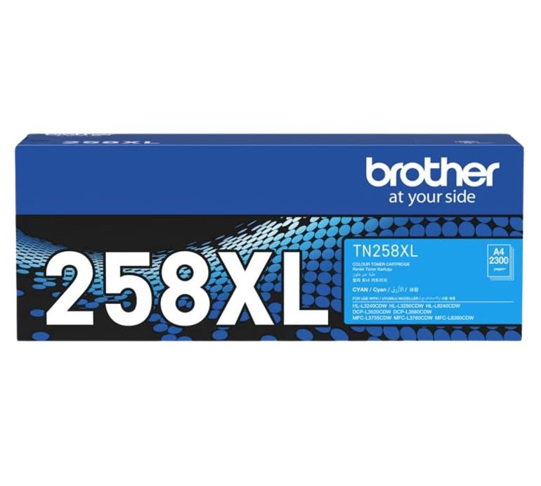 Brother TN-258XLC **NEW** CYAN HIGH YIELD TONER CARTRIDGE TO SUIT MFC-L8390CDW/M image 1