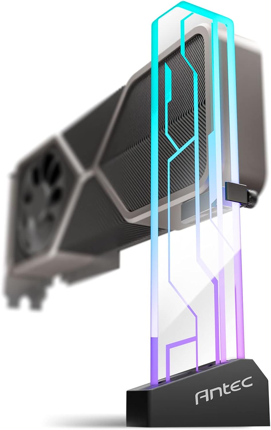Antec RGB GPU Support Bracket, Graphics Card Holder, Addressable RGB 5V 3PIN RGB image 0