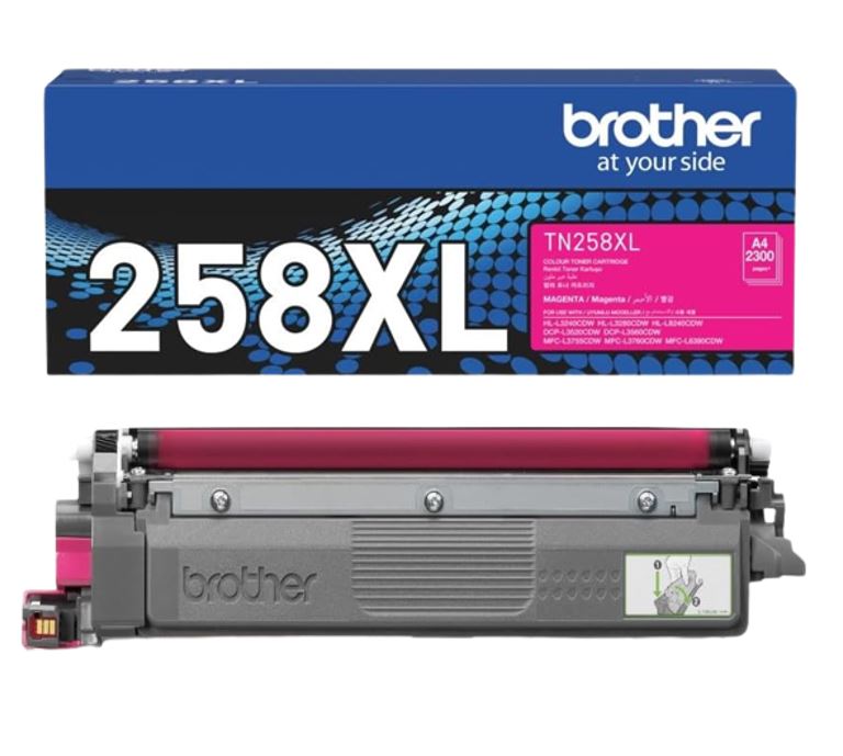 Brother TN-258XLM **NEW** MAGENTA HIGH YIELD TONER CARTRIDGE TO SUIT MFC-L8390CD image 2