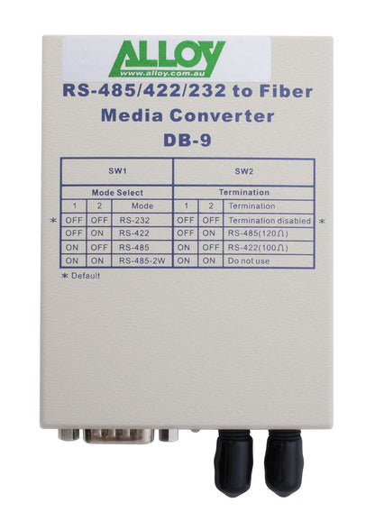 Alloy SCR460ST-1  RS-232/422/485 Serial DB-9 to Multimode Fibre Converter. Max. image 2
