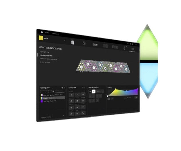 Corsair iCUE LC100 Smart Lighting Strip Expansion Kit. ICUE Software image 2