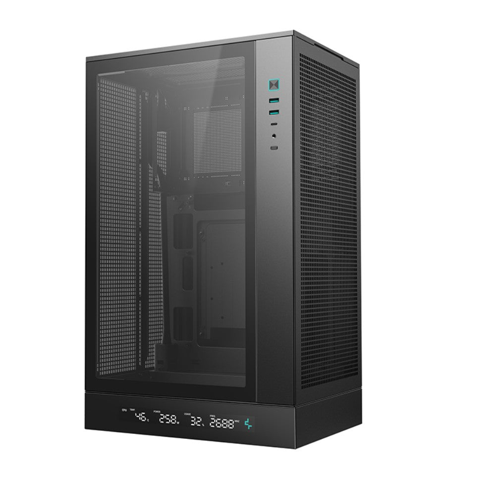 DeepCool CH270 DIGITAL M-ATX Case, Full sized Air Cooler Support,360mm AIO suppo image 0