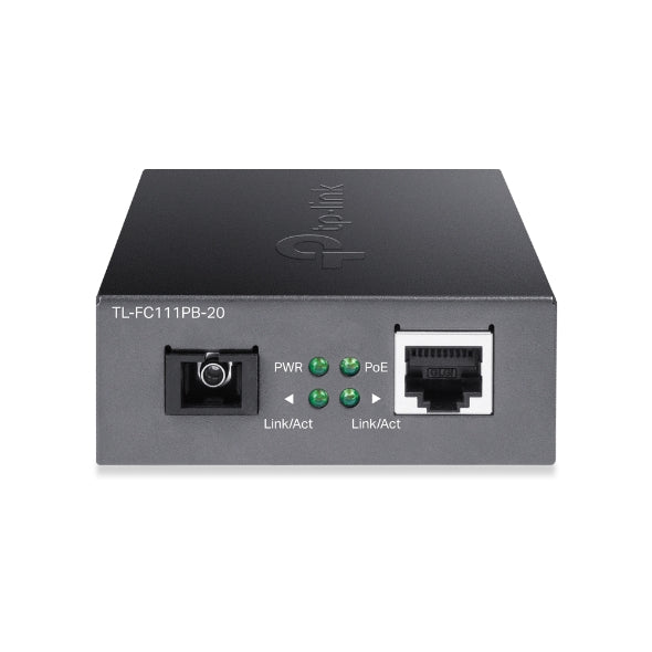 TP-Link TL-FC111PB-20 10/100Mbps WDM Media Converter with 1-Port PoE - IEEE 802. image 2