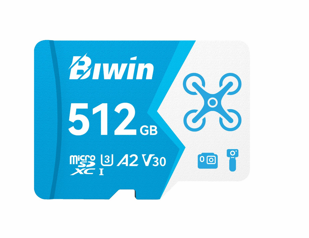 Biwin MS160-512G MS160 microSD Card 512GB U3, V30, A2,Read/Write Speeds Up to 16 image 0