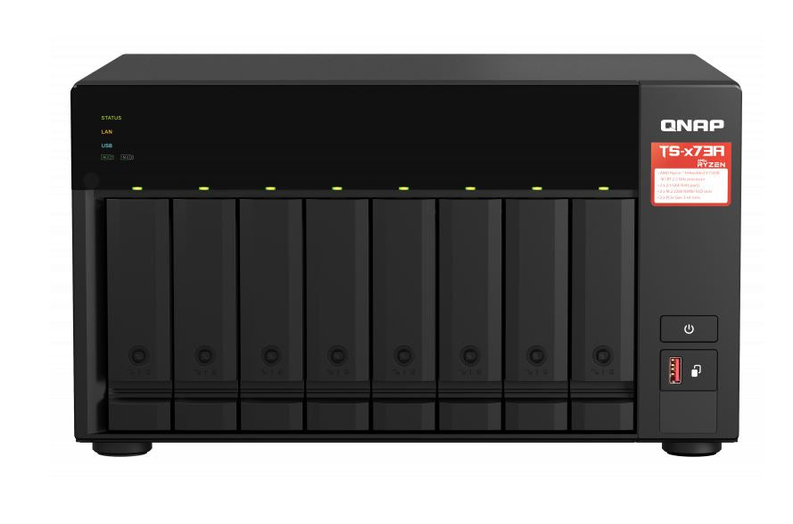 QNAP TS-873A-8G 8 Bay NAS AMD Ryzen™ Embedded V1500B 4-core/8-thread 2.2 GHz 8 image 0