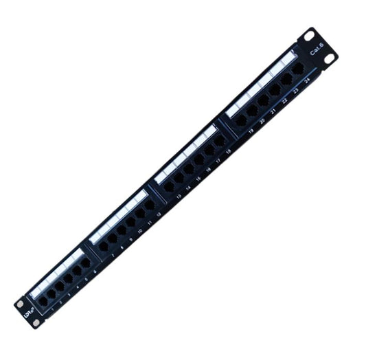 LDR 24 Port Cat6/5e Patch Panel Rack Mount - 1U image 0