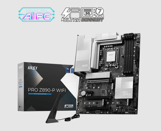 MSI PRO Z890-P WIFI INTEL Z890  Motherboard, 4x DDR5 256GB, 3x PCI-E x 16, 1x PC image 0