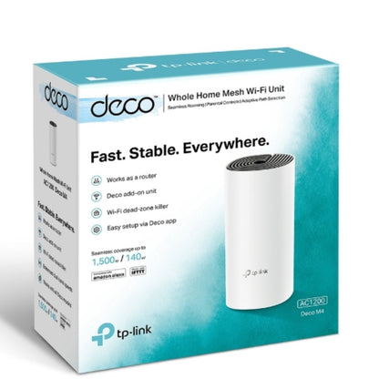 TP-Link Deco M4 (1-pack) AC1200 Whole Home Mesh Wi-Fi System.  Additional Unit F image 2