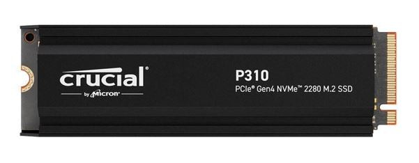 Crucial P310 1TB Gen4 2280 NVMe SSD w Heatsink 7100/6000 MB/s R/W 220TBW 1000K/1 image 0