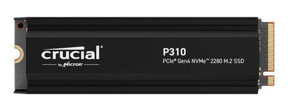 Crucial P310 1TB Gen4 2280 NVMe SSD w Heatsink 7100/6000 MB/s R/W 220TBW 1000K/1 image 0
