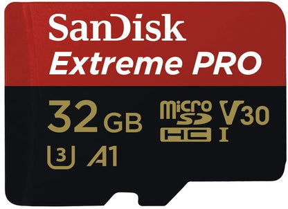SanDisk Extreme Pro 32GB microSD SDHC SQXCG 100MB/s 90MB/s V30 U3 C10 UHS-1 4K U image 0