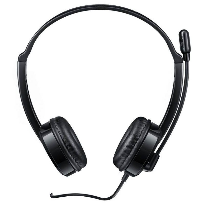 RAPOO H100 Wired Stereo Headsets - HD Voice Rotary Microphone Volume Adjustment image 1