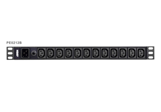 Aten 12-Port 15A Power Distriubiton Unit - Basic PDU, 1U Rackmount Design 12x C1 image 0