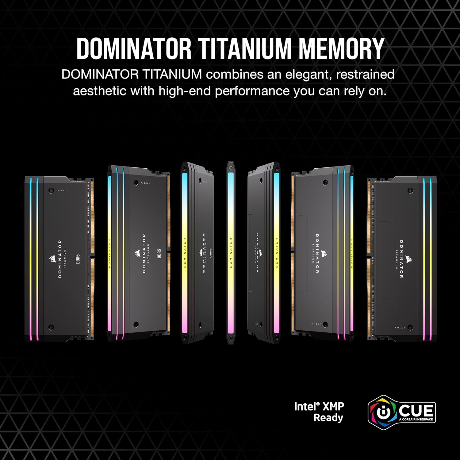 Corsair DOMINATOR® TITANIUM RGB 32GB (2x16GB) DDR5 DRAM 7000MT/s CL34 Intel XMP image 1