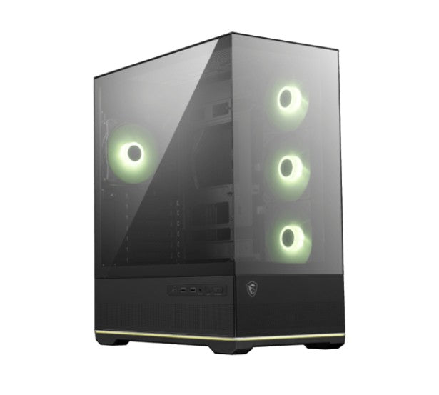 MSI MAG PANO 110R PZ  BLACK Micro ATX Case, 2 x USB 5Gbps , 1x USB C 20Gbps, 1 x image 0