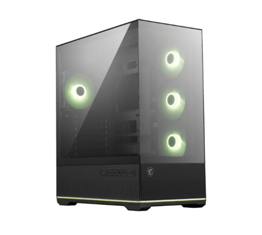 MSI MAG PANO 110R PZ  BLACK Micro ATX Case, 2 x USB 5Gbps , 1x USB C 20Gbps, 1 x image 0