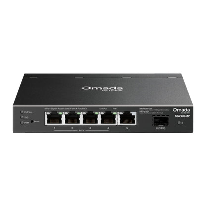 TP-Link SG2206MP Omada Access 6-Port Gigabit Switch with 4-Port PoE+ image 0