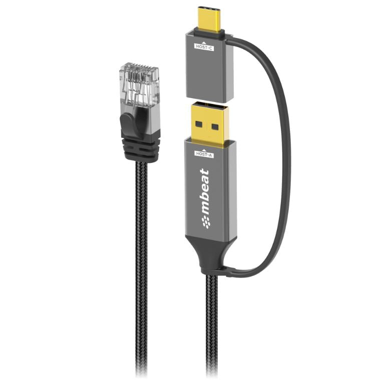 mbeat Tough Link 1.8m USB 3.2 Gen2 USB-C Cable - Space Grey transfer at speeds u image 1