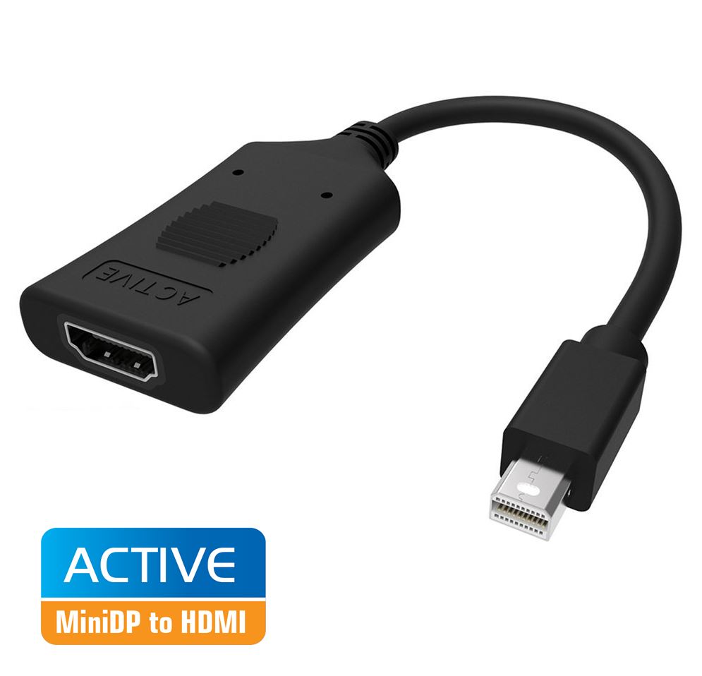Simplecom DA101 Active MiniDP to HDMI Adapter 4K UHD (Thunderbolt and Eyefinity image 1