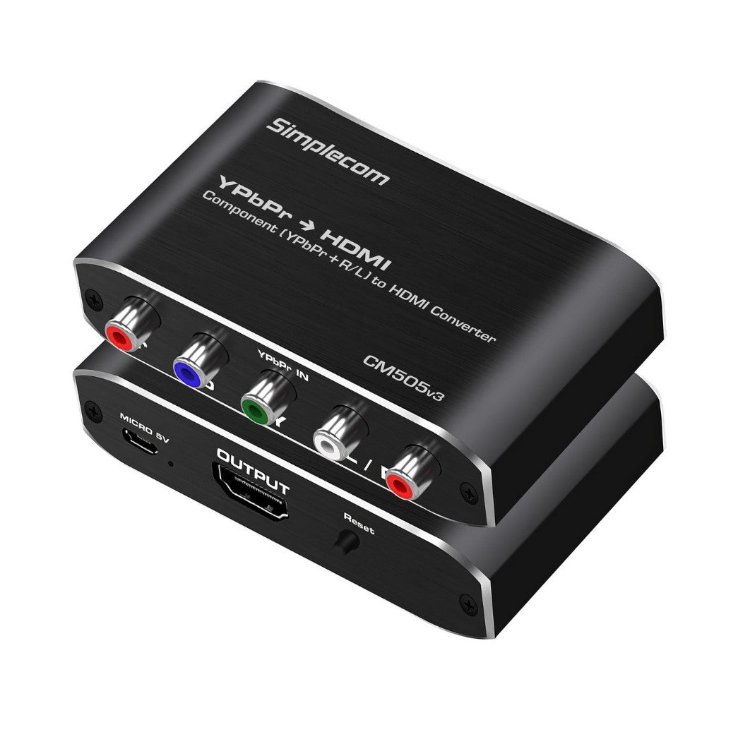 Simplecom CM505v3 Component (YPbPr + Stereo R/L) to HDMI Converter Full HD 1080p image 0