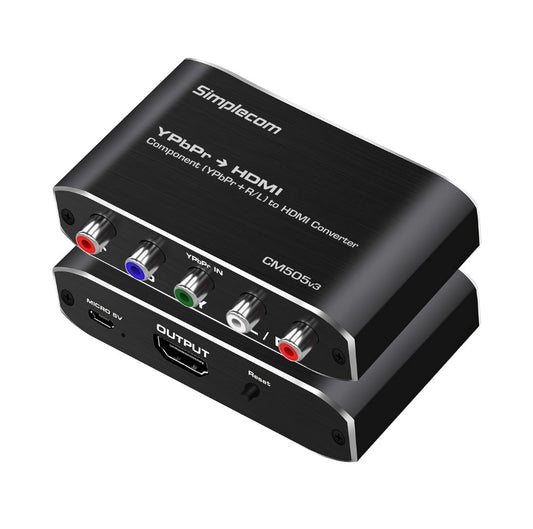 Simplecom CM505v3 Component (YPbPr + Stereo R/L) to HDMI Converter Full HD 1080p image 0