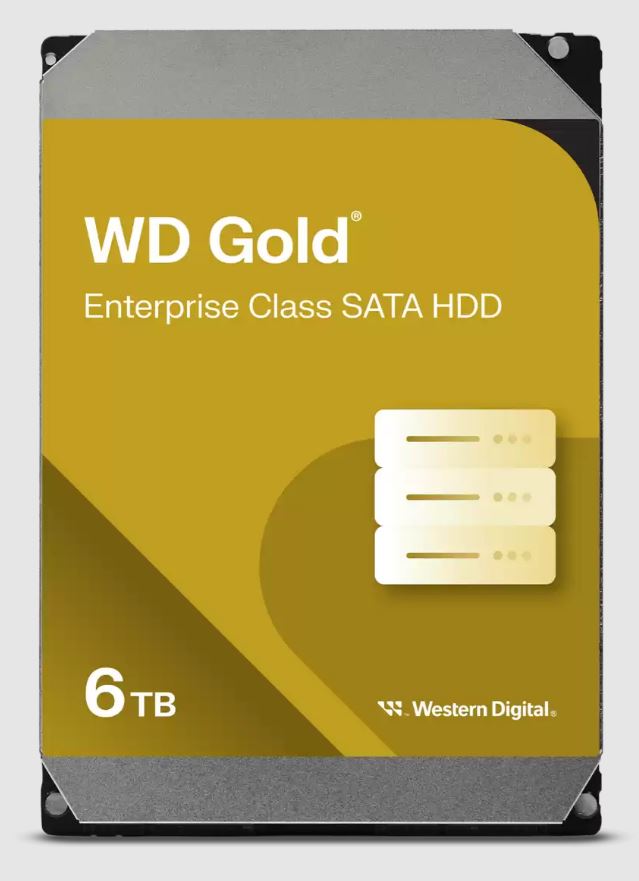 Western Digital 6TB 3.5' WD Gold Enterprise Class SATA 6 Gb/s HDD 7200 RPM  CMR image 1