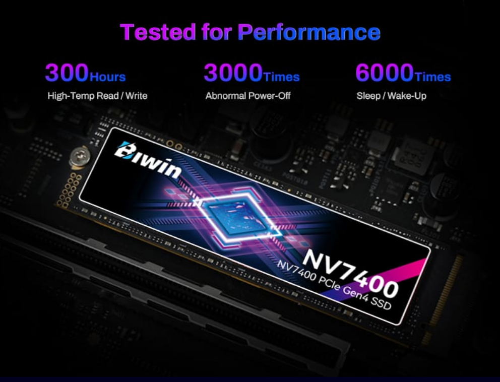BIWIN NV7400-1TB-PCIe4.0 M.2 2280 “up to 7400MB/s & 6500MB/s  Case pack(Iner/O image 3
