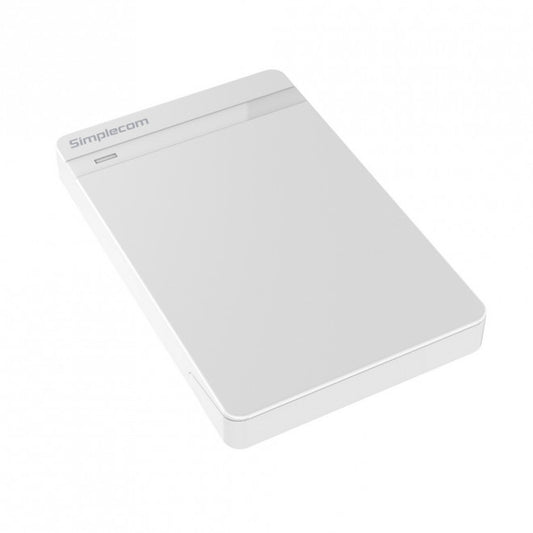 Simplecom SE203 Tool Free 2.5' SATA HDD SSD to USB 3.0 Hard Drive Enclosure - Wh image 0