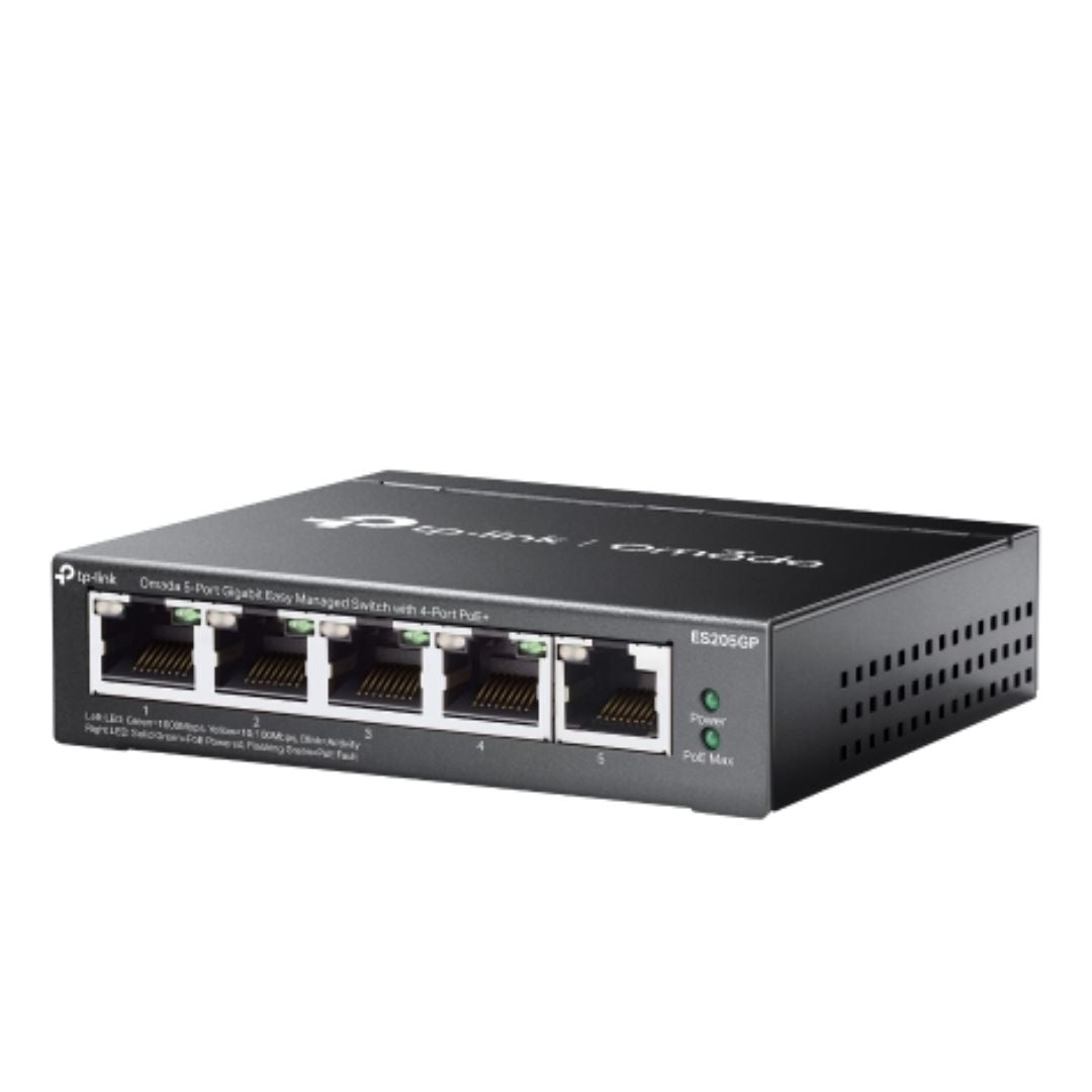 TP-Link ES205GP Omada 5-Port Gigabit Easy Managed Switch with 4-Port PoE+ image 2