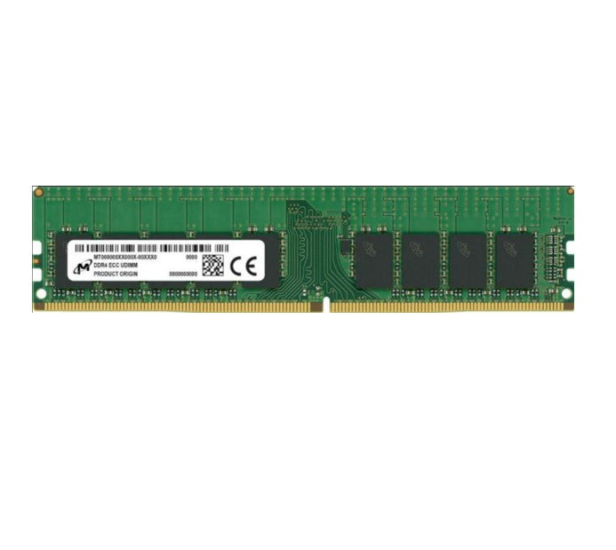 Micron 32GB (1x32GB) DDR4 ECC UDIMM 3200MHz CL22 2Rx8 ECC Unbuffered Server Memo image 0