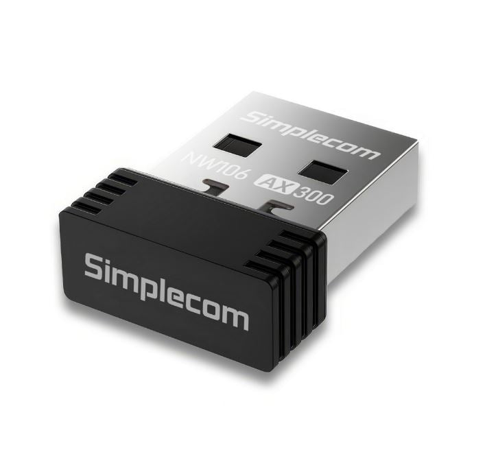 Simplecom NW106 AX300 2.4GHz Wi-Fi 6 USB Wireless Nano Adapter image 1