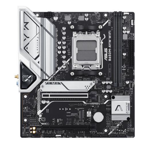 (SI Only, Non Retail) ASUS AMD B650M-AYW WIFI-SI Micro-ATX Motherboard, 2x DDR5 image 0