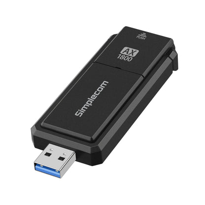Simplecom NW812 AX1800 Dual Band WiFi 6 USB Adapter with Foldable Antenna image 2