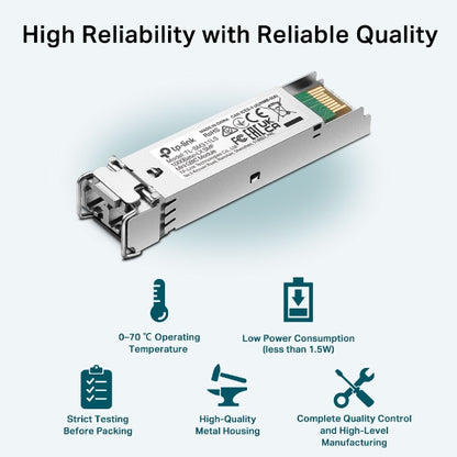 TP-Link SM311LS Gigabit SFP module, Single-mode, MiniGBIC, LC interface, Up to 1 image 2