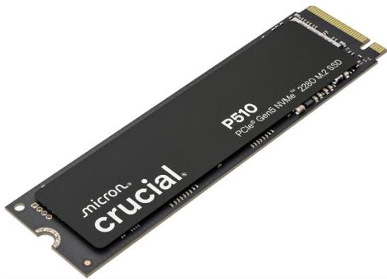 Crucial P510 1TB Gen5 2280 NVMe M.2 SSD 1100/9500 MB/s R/W 600TBW 1.5M IOPS 1.5M image 1