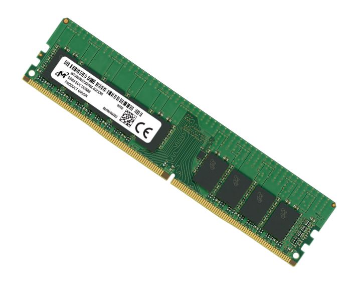 Micron 16GB (1x16GB) DDR4 ECC UDIMM 3200MHz CL22 2Rx8 ECC Unbuffered Server Memo image 0