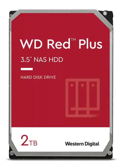 Western Digital 2TB WD Red Plus NAS Hard Drive 3.5-Inch -Transfer Rate up to 215 image 1
