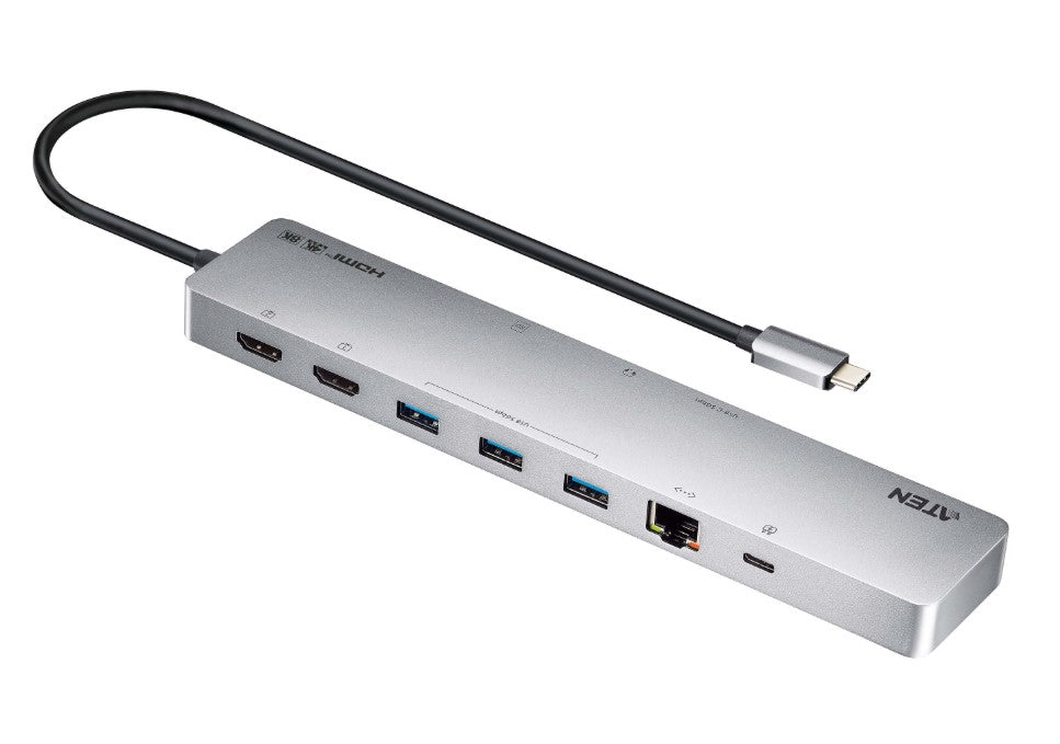 Aten 11-in-1 USB-C Multiport Dock with Power Pass-Through, 2x HDMI, 2x USB-C (1 image 0