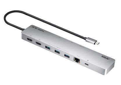 Aten 11-in-1 USB-C Multiport Dock with Power Pass-Through, 2x HDMI, 2x USB-C (1 image 0