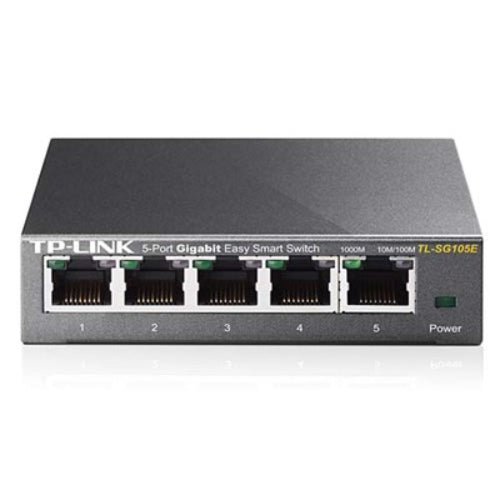 TP-Link TL-SG105E 5-Port Gigabit Desktop Easy Smart Switch, 5 10/100/1000Mbps RJ image 1