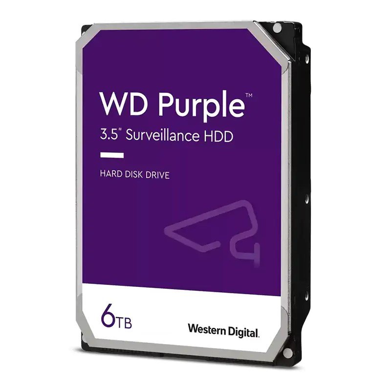 Western Digital WD64PURZ 6TB Purple 3.5" SATA Surveillance Drive, 6GB/S 256Mb Ca image 0