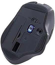 Verbatim 2.4G Wireless Ergonomic LED Silent Mouse - Noiseless and Silent Click Computer Mouse with Nano Receiver for Mac and PC - Graphite