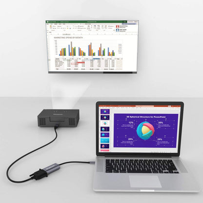 Simplecom DA104 USB-C to VGA Adapter Full HD 1080p image 3