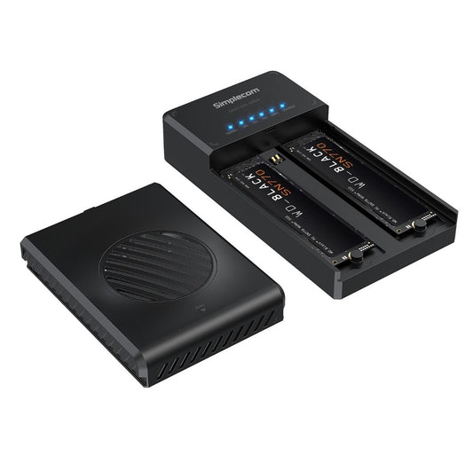 Simplecom SD560 Dual Bay NVMe M.2 SSD Enclosure Offline Clone Docking Station US image 1